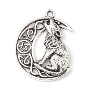 Lone Wolf Pendant Necklace, lone wolf